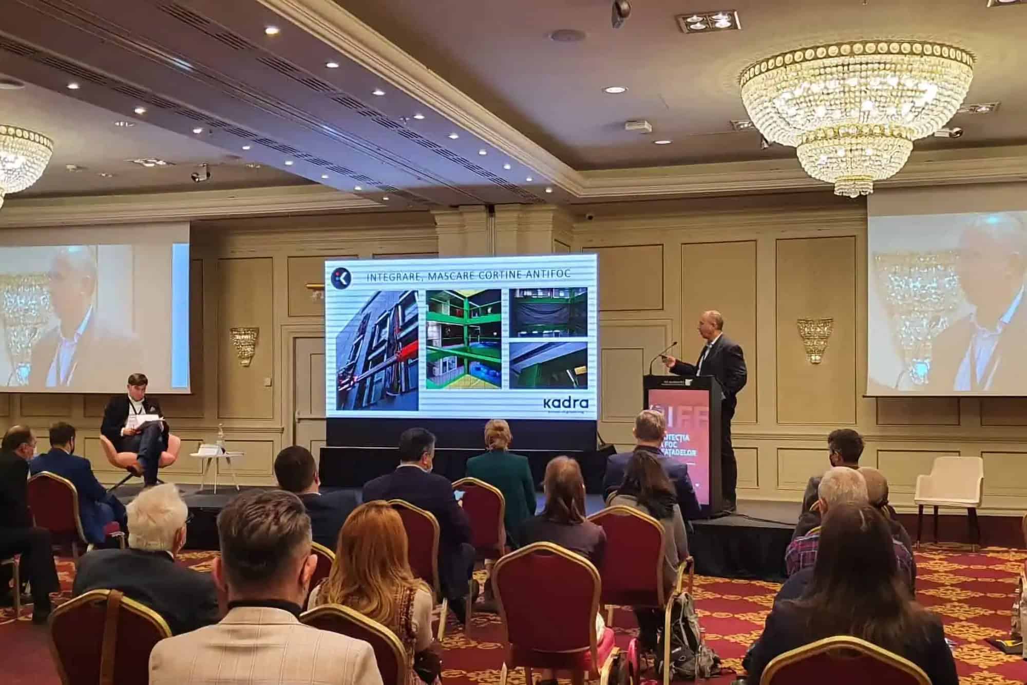 Cortinele rezistente la foc Soluția sigură și versatilă propusă de KADRA la ultimele evenimente de specialitate ale anului 2021