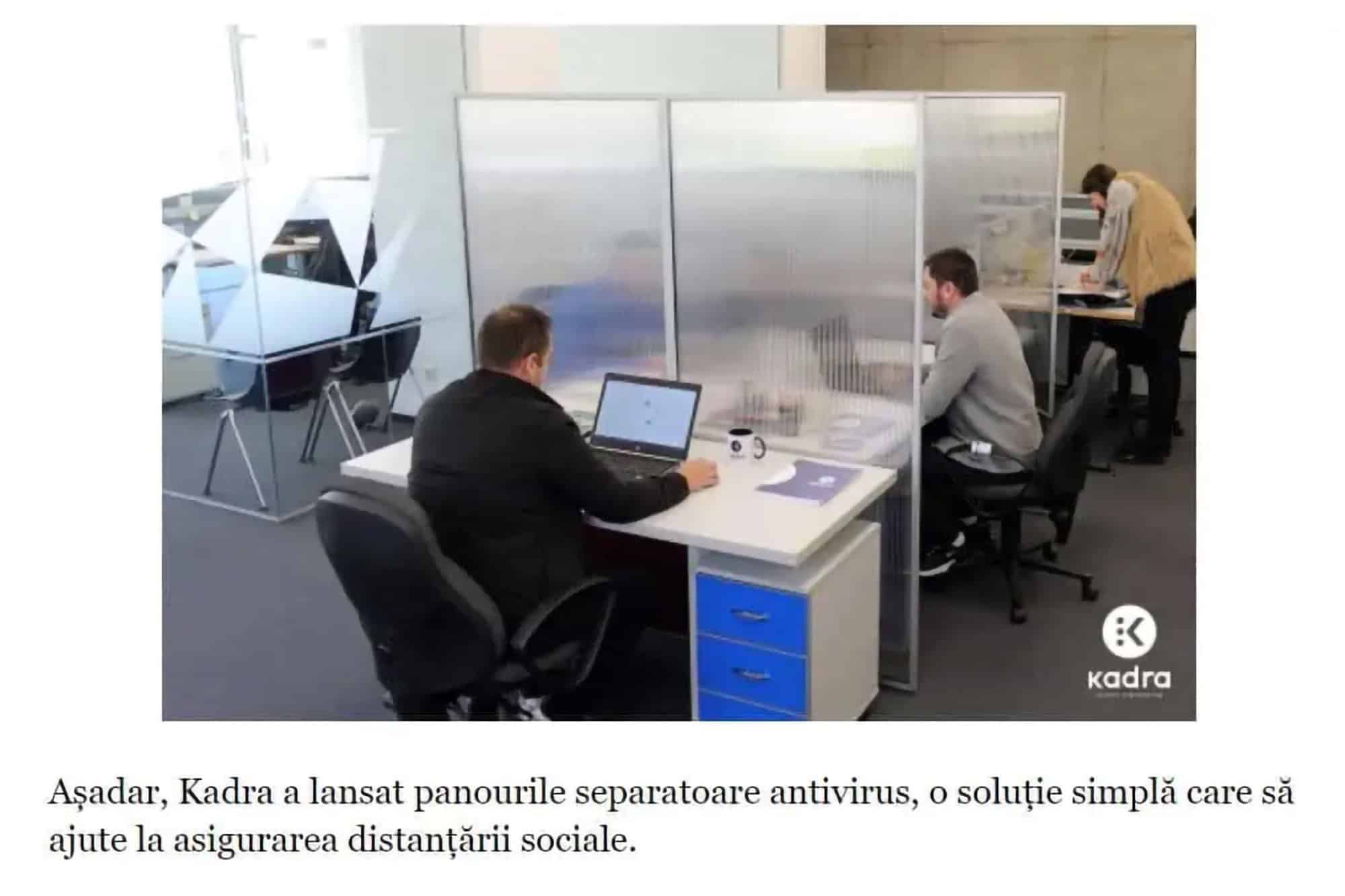 KADRA lansează panourile separatoare antivirus