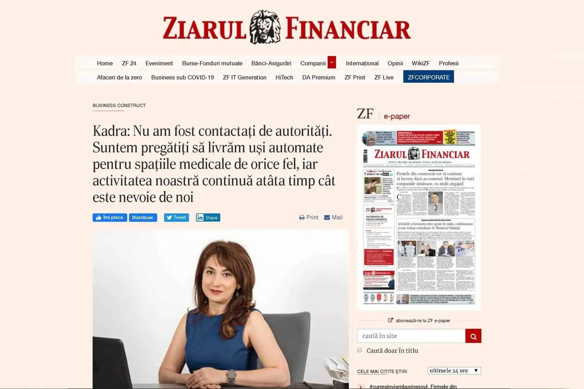 Veștile bune vin și de la KADRA