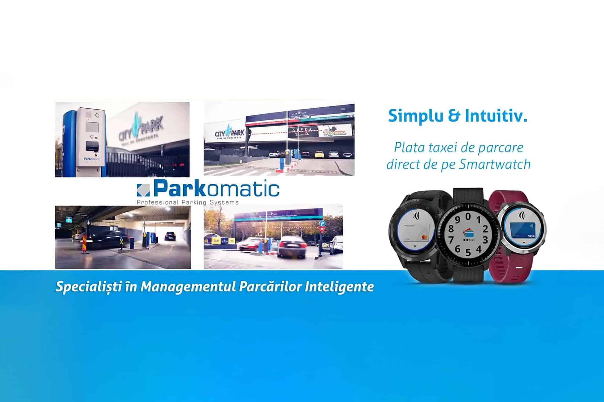 Parkomatic introduce Plata Taxei de Parcare direct de pe Smartwatch Garmin